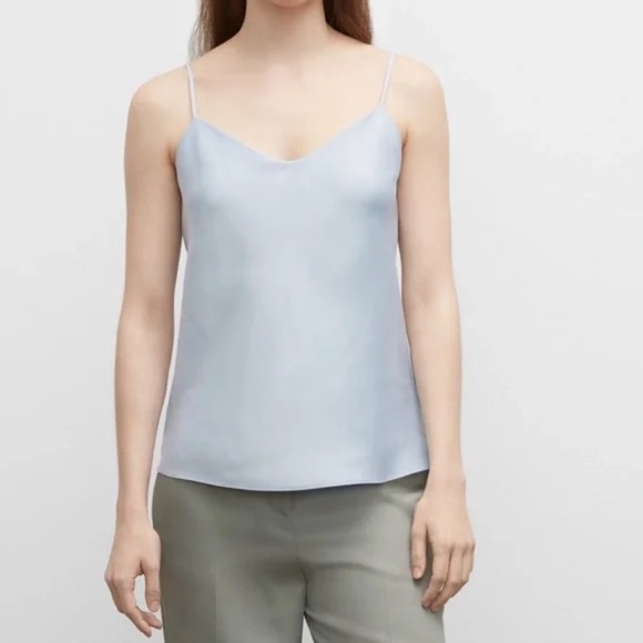 Club Monaco Kora Cami V Neck Satin Top - Size Small - Picture 1 of 1